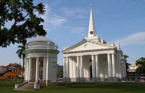 19th Century Anglican church within george town in Malaysia, Penang.