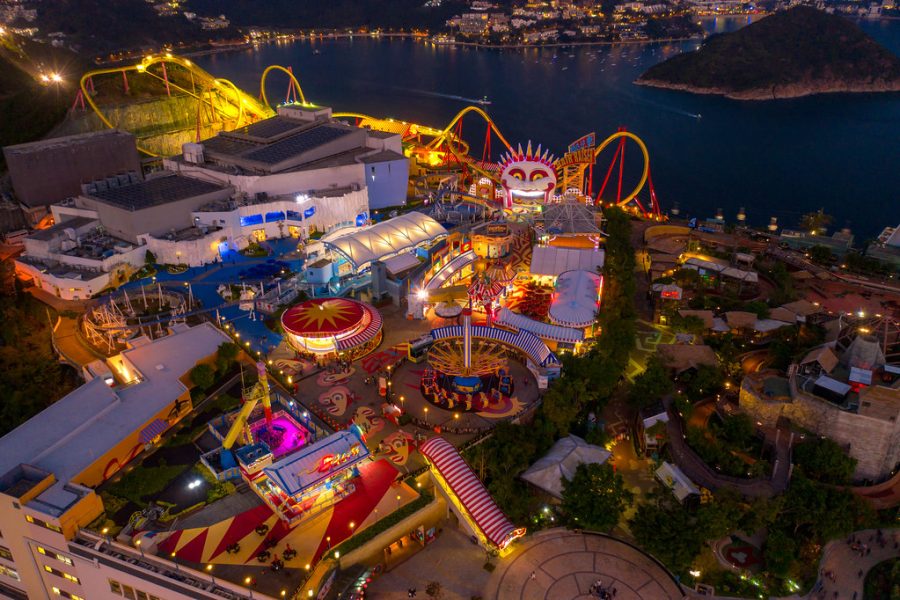 Ocean Park Hongkong night view