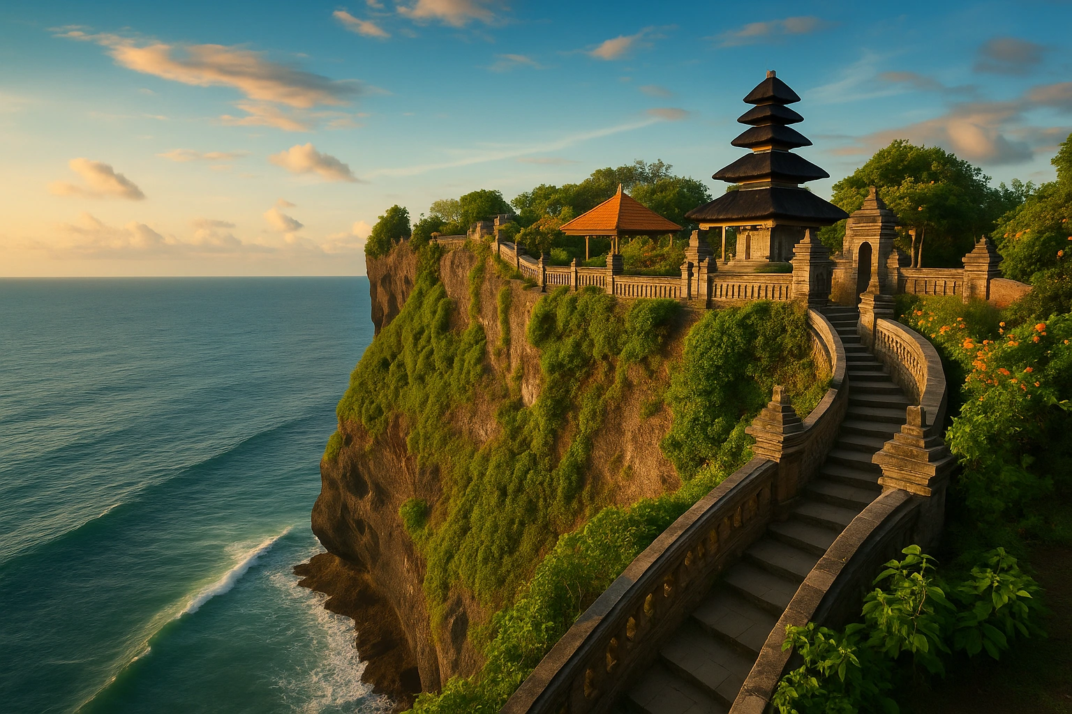 Uluwatu Temple at Sunset