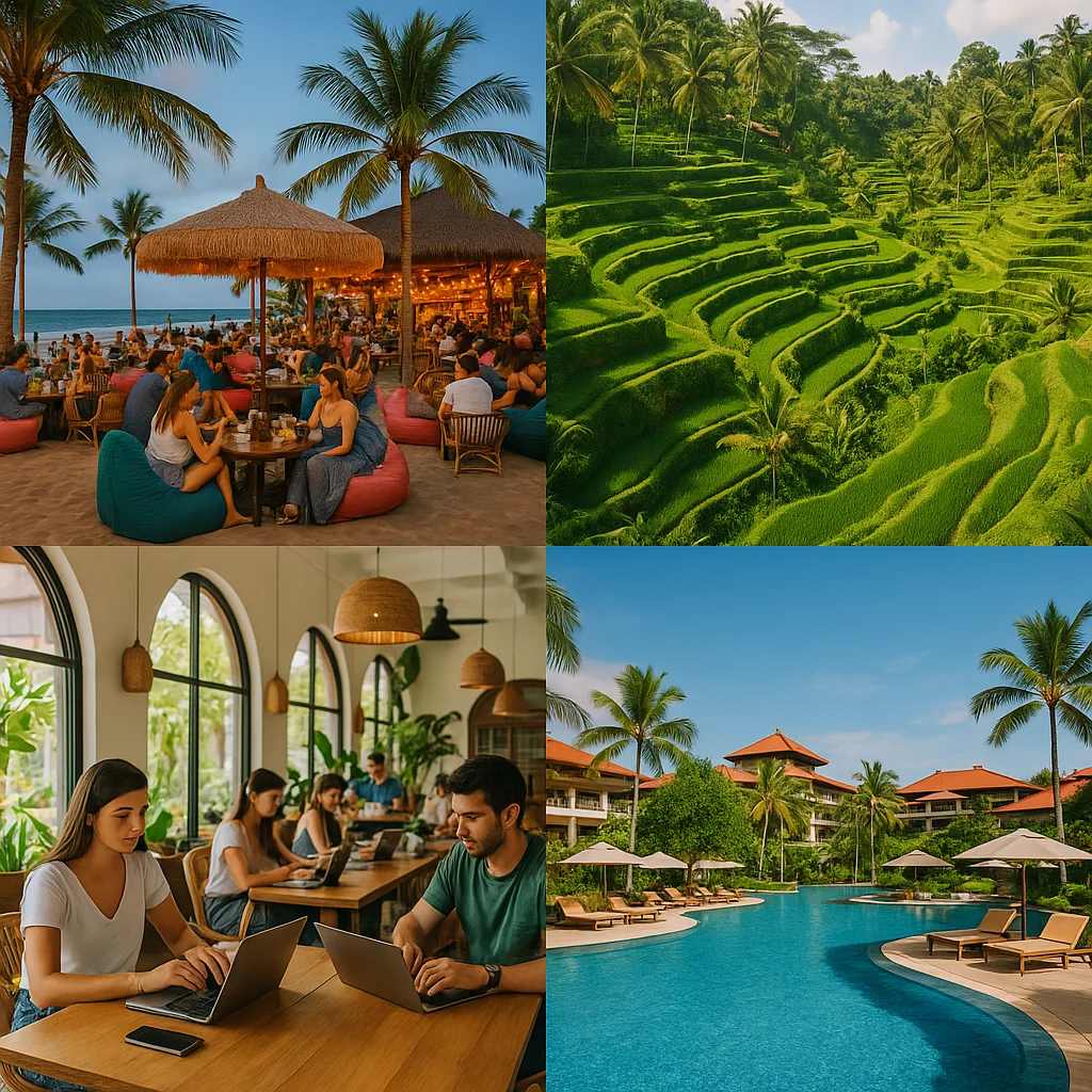 Scenic aerial view of Bali’s cliffs and coastline at sunset the ultimate tropical escape in 2025